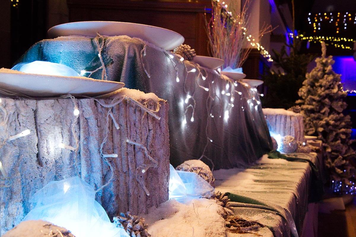 winter wonderland themed venue