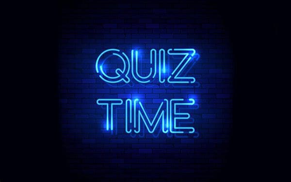 Quiz Time Neon sign